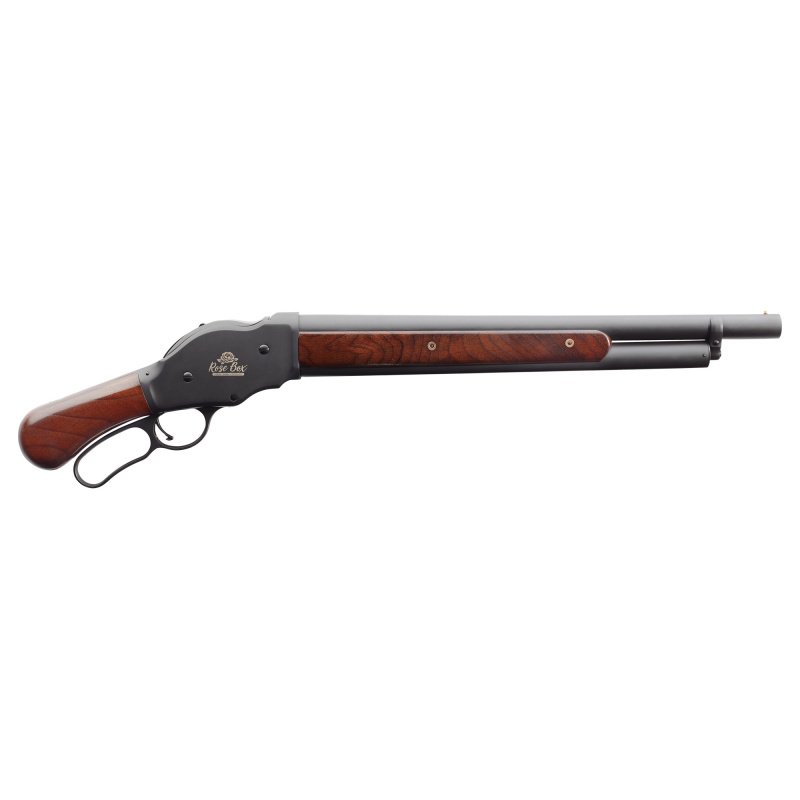 1887 Rode Box, Lever Action Shotgun, 12 Gauge, 2.75" Chamber, 18.5" Barrel, Blued Finish, Black, Wood Furniture, 5 Rounds 930.377
