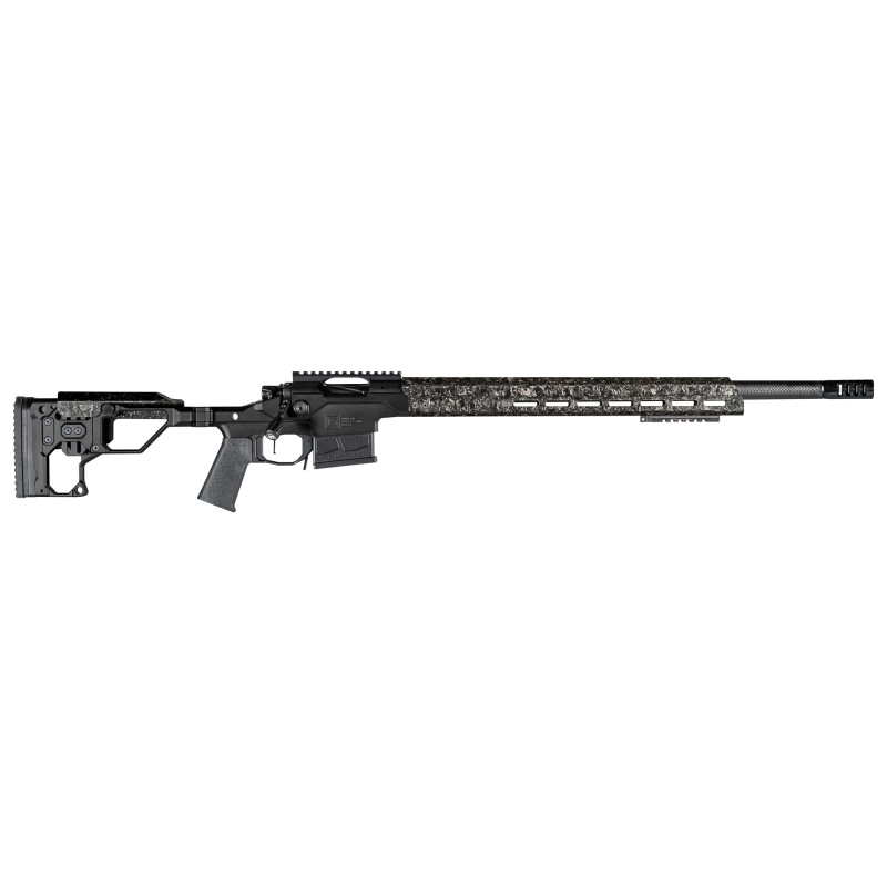 MPR, Bolt Action Rifle, 6.5 Creedmoor, 24" Carbon Fiber Barrel, Threaded 5/8x24", Adjustable Side Baffle Brake, Cerakote Finish, Black, Aluminum Chassis, Anodized Finish, Tungsten, Carbon Fiber M-LOK Forend, Folding Stock, 20 MOA Rail, Trigger Tech Flat