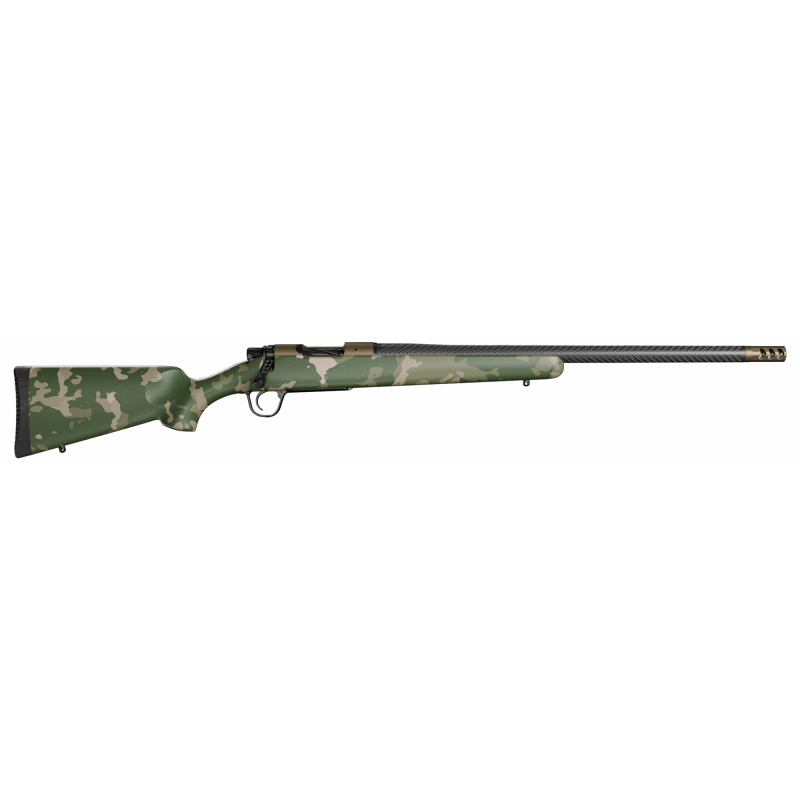 Ridgeline, Bolt Action Rifle, 22 Ceedmoor, 20" Barrel, Threaded 5/8X24, Cerakote Finish, Burnt Bronze, Canyon Phantom Camo Stock, TriggerTech, Adjustable Trigger, 4 Rounds 801-060084-00