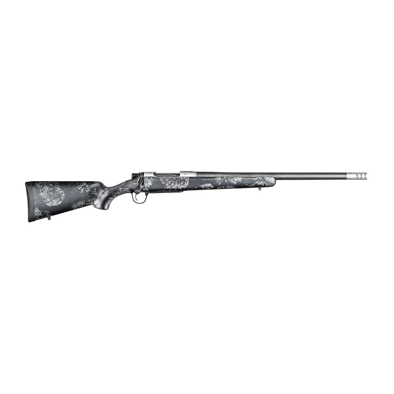 Ridgeline FFT, Bolt Action Rifle, 22 Creedmoor, 22" Stainless Steel Barrel, Carbon Fiber Wrapped, 1/2X28 Thread Pitch, Side Baffle Muzzle Brake, Carbon Fiber Sporter Stock, Black with Gray Accents, 4 Rounds, 1 Magazine, TriggerTech Trigger 801-06598-00