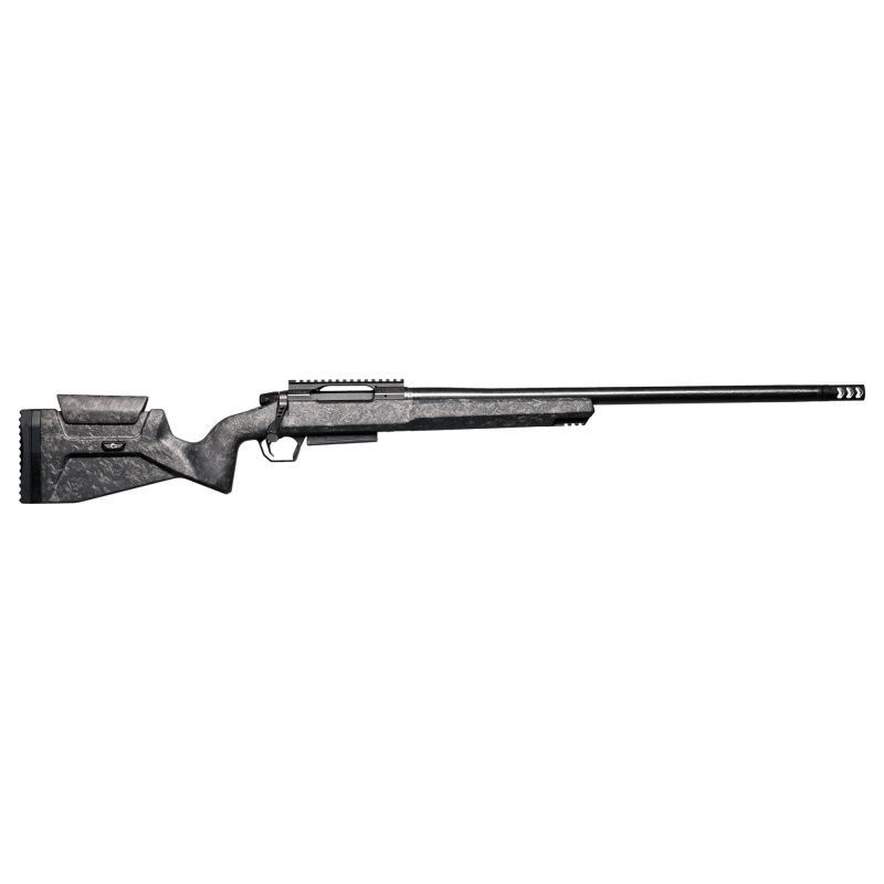 Modern Carbon Rifle, Bolt Action Rifle, 25 Ceedmoor, 20" Barrel, Threaded 5/8X24, Nitride Finish, Black, FFT Carbon Stock, TriggerTech, Adjustable Trigger, 3 Rounds, 1 Magazine 801-14061-00