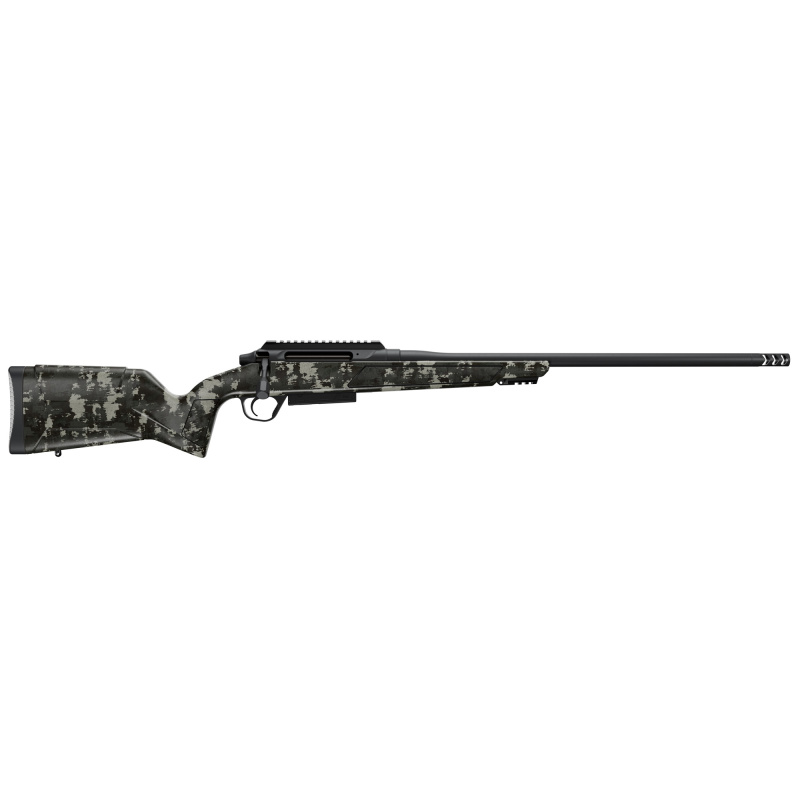 Evoke Hunter, Bolt Action Rifle, 6.5PRC, 22" Barrel, Threaded 5/8X24, Cerakote Finish, Black, Mossy Oak Hybrid Hunter Stock, Integrated Picatinny Rail, TriggerTech, Adjustable Trigger, 4 Rounds, 1 Magazine 801-15025-01