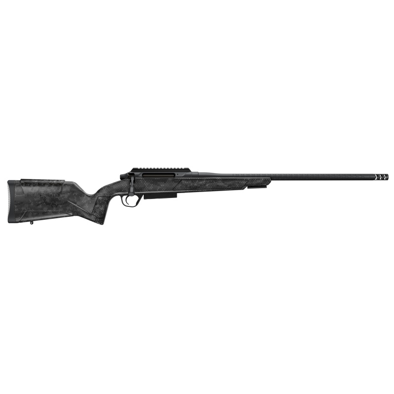 Evoke Precision, Bolt Action Rifle, 6.5 Creedmoor, 20" Barrel, RFR Muzzle Brake, Cerakote Finish, Dark Gray, Hybrid Hunter Stock, TriggerTech Trigger, 0 MOA Picatinny Rail, 5 Rounds, 1 Magazine 801-15030-00