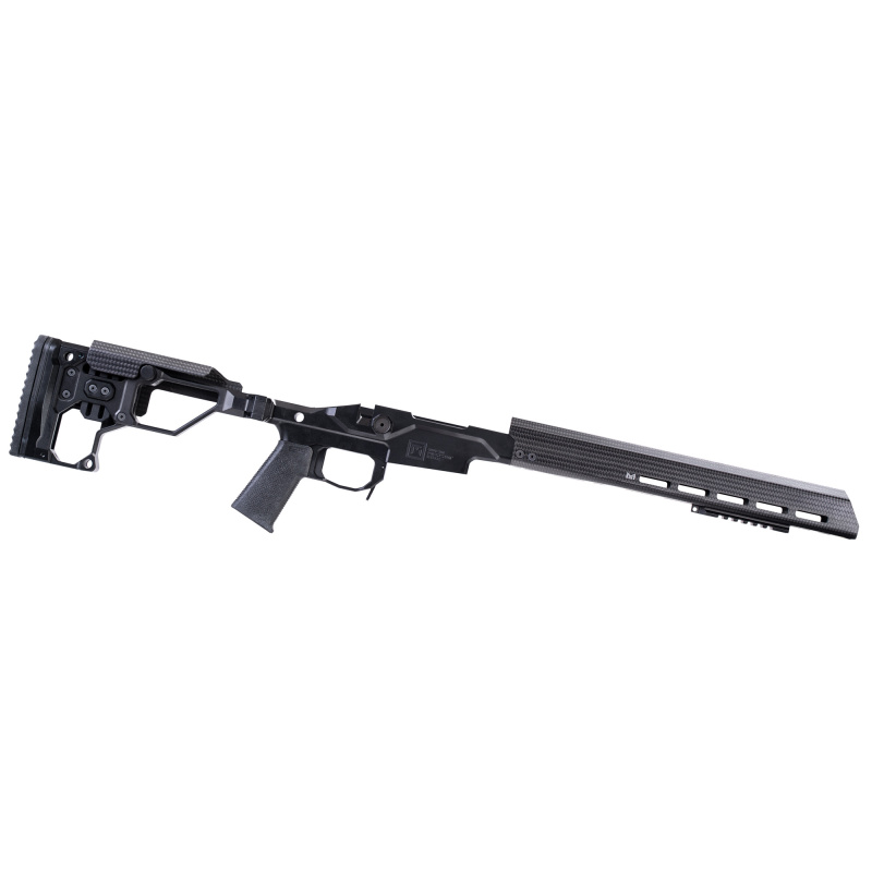 Modern Precision Rifle Chassis, Black Andodized, Fits Remington 700 Short Action, 17" M-Lok Forend 810-00001-01