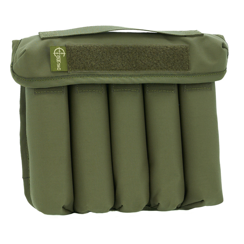 Can Caddy, Standard Size, 500 Denier Nylon, 9.25"x10.5"x2.5", Ranger Green, 5 Slots for Suppressor Storage CD105