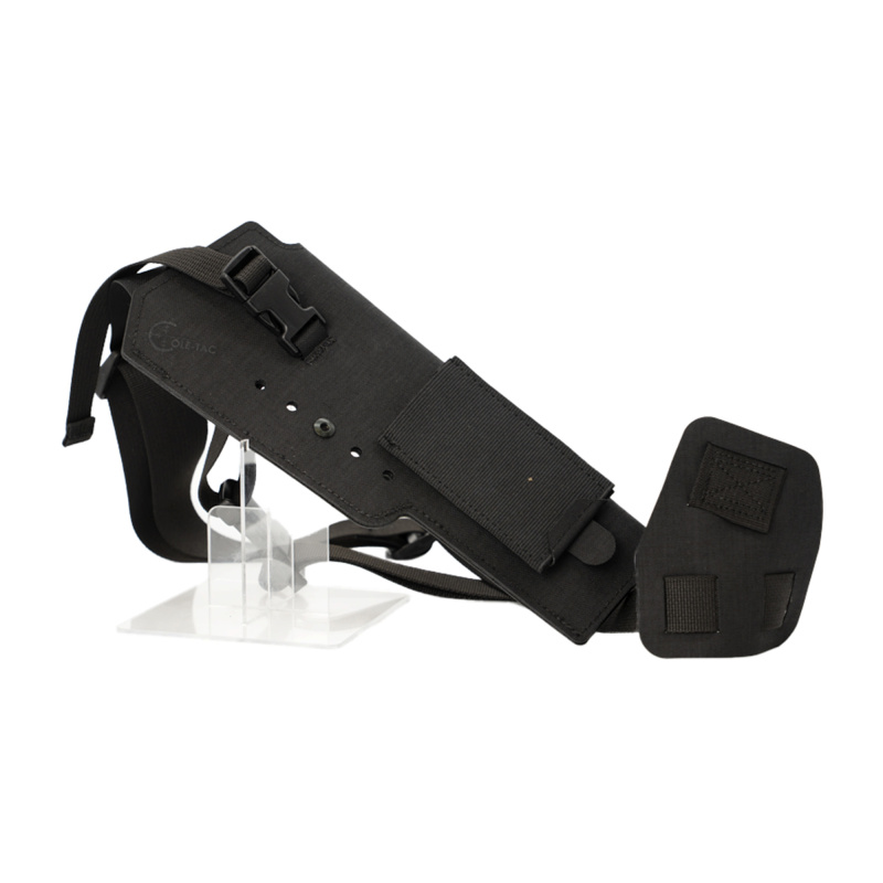 Varmint Wrangler XL, Chest Holster, Fits Most Full Size Pistols with Suppressors Attached and Weapon Mounted Light, Black VWX101