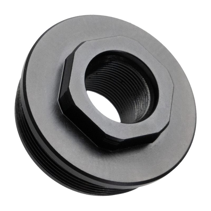 ZEROED HUB Mount, Direct Thread .578X28 to HUB 1.375X24, Nitride Finish, Black 11DB023