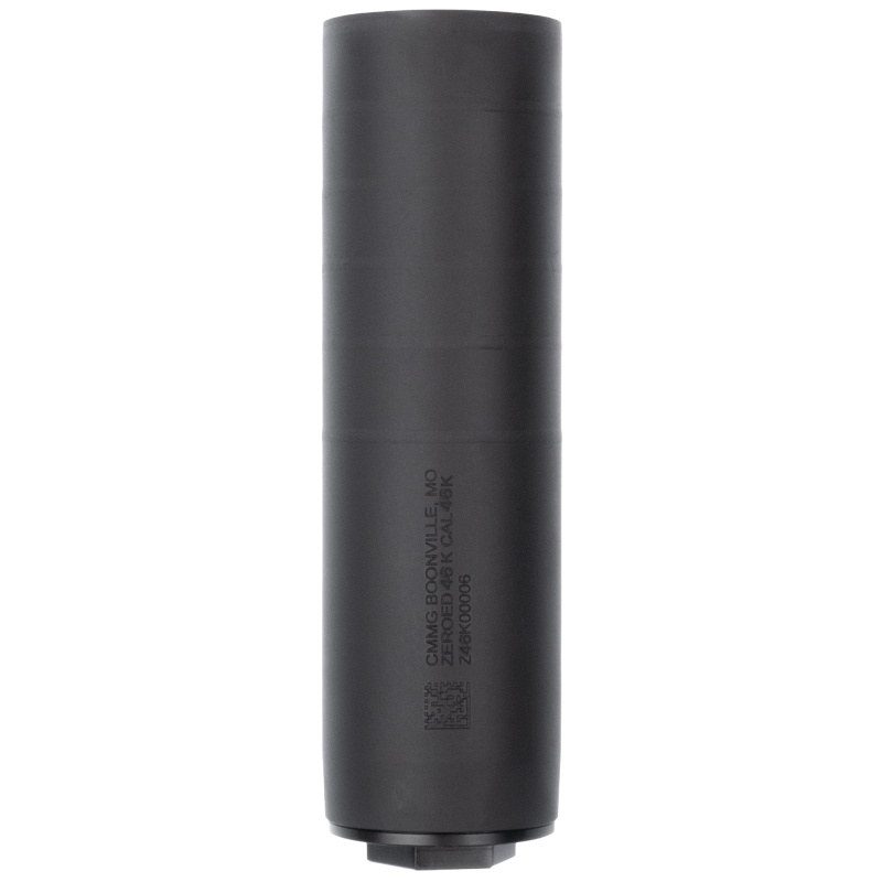 ZEROED 46K, Suppressor, 46 Caliber, 17-4 StainlessSteel Construction, Nitride Finish, Black, Hub Compatible, Includes .578x28 and 5/8x24 Direct Thread HUB Mounts 11DB026