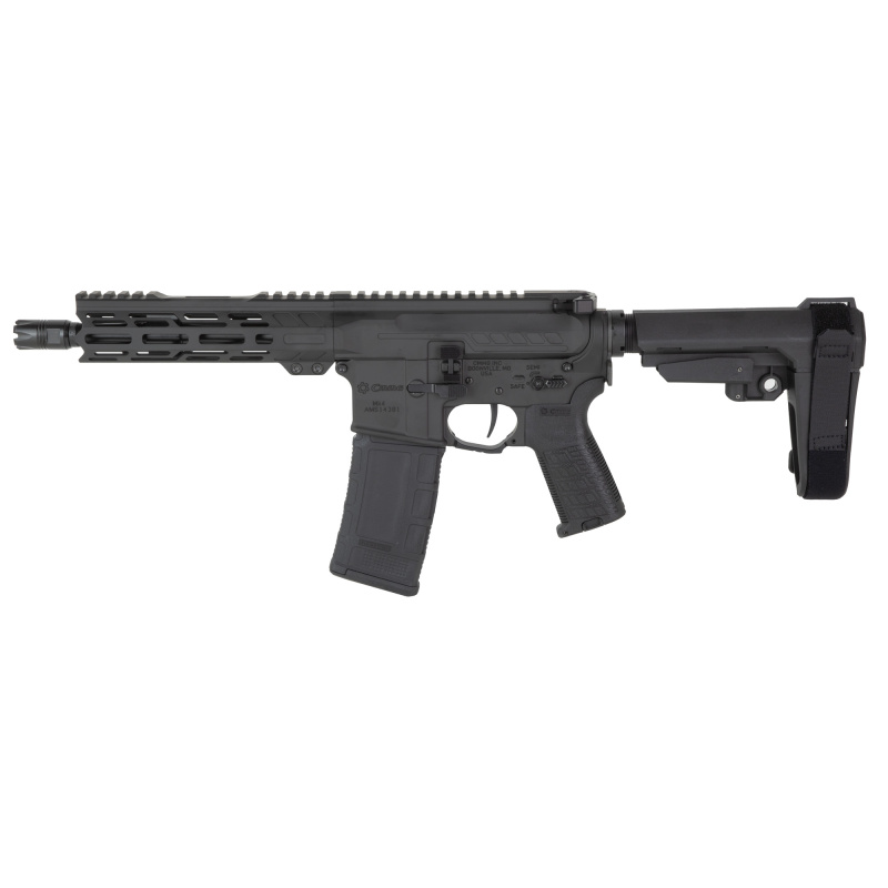 Banshee MK4, Semi-automatic, AR Pistol, 300 Blackout, 8" Barrel 5/8X24 Thread Pitch, Cerakote Finish, Armor Black, CMMG Pistol Grip, Pistol Stabilizing Brace, Ambidextrous Controls, 3 Rounds, 1 Magazine 30AF20A-AB