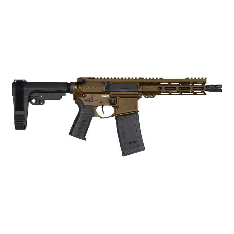 Banshee MK4, Semi-automatic, AR Pistol, 300 Blackout, 8" Barrel 5/8X24 Thread Pitch, Cerakote Finish, Midnight Bronze, CMMG Pistol Grip, Pistol Stabilizing Brace, Ambidextrous Controls, 30 Rounds, 1 Magazine 30AF20A-MB