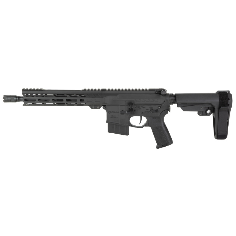 Banshee MK4, Semi-automatic, AR Pistol, 338 ARC, 10.5" Barrel, 5/8X24 Thread Pitch, Cerakote Finish, Armor Black, CMMG Pistol Grip, Pistol Stabilizing Brace, Ambidextrous Controls, 10 Rounds, 1 Magazine 34A390F-AB