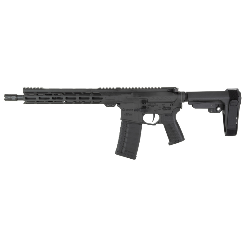 Banshee MK4, Semi-automatic, AR Pistol, 556NATO, 12.5" Barrel 1/2X28 Thread Pitch, Cerakote Finish, Armor Black, CMMG Pistol Grip, Pistol Stabilizing Brace, Ambidextrous Controls, 30 Rounds, 1 Magazine 55AC20A-AB