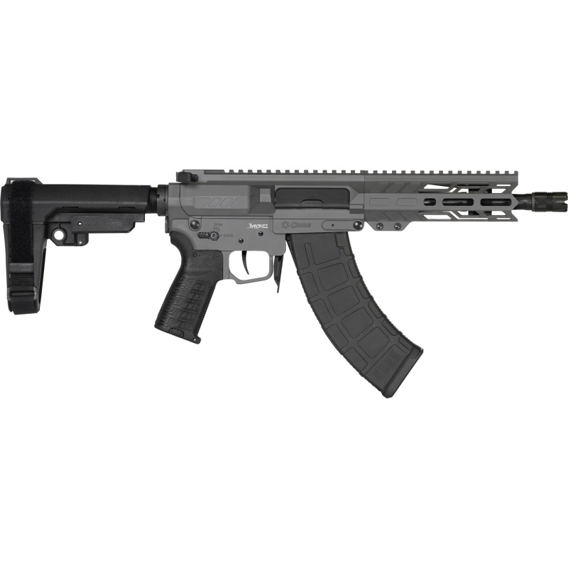 Banshee MK47, Semi-automatic, AR Pistol, 7.62X39, 12.5" Barrel 5/8X24 Thread Pitch, Cerakote Finish, Tungsten, CMMG Pistol Grip, Pistol Stabilizing Brace, Ambidextrous Controls, 30 Rounds, 1 Magazine 76A950A-TNG
