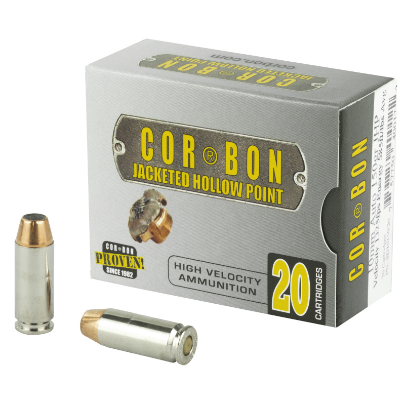 Self Defense 10mm 150 Grain Jacketed Hollow Point 20 Per Box
