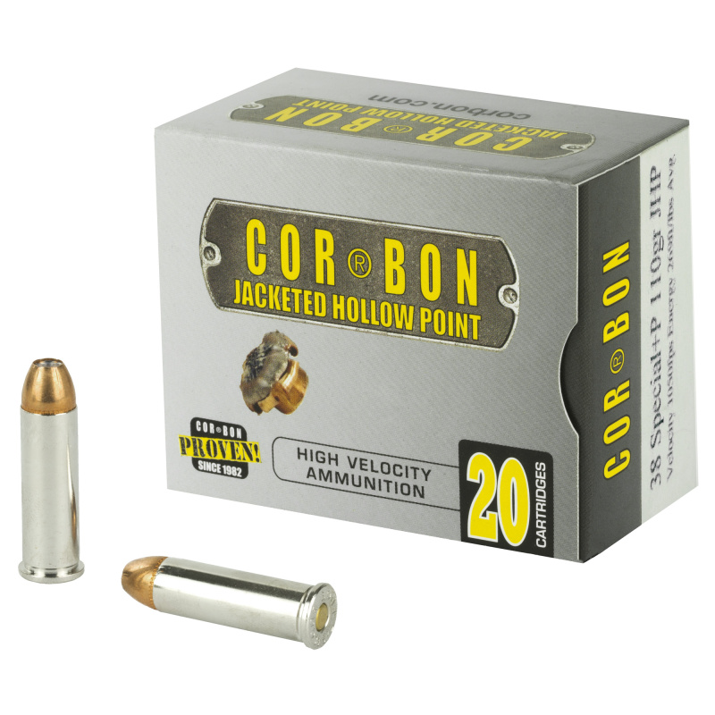 Self Defense .38 Special+P 110 Grain Jacketed Hollow Point 20 Per Box