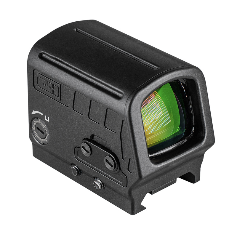 STRYKR, Red Dot, 3 MOA Red Dot and 33 MOA Circle, Matte Finish, Black RD-STKR-PMO-RD-MR