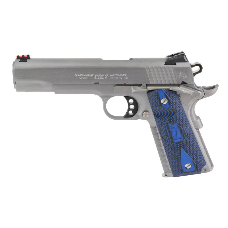 Competition Pistol 1911, Semi-automatic, Single Action Only, 38 Super, 5" Barrel, Blued Finish, G10 Grips, 9 Rounds, 1 Magazine O1073CCP