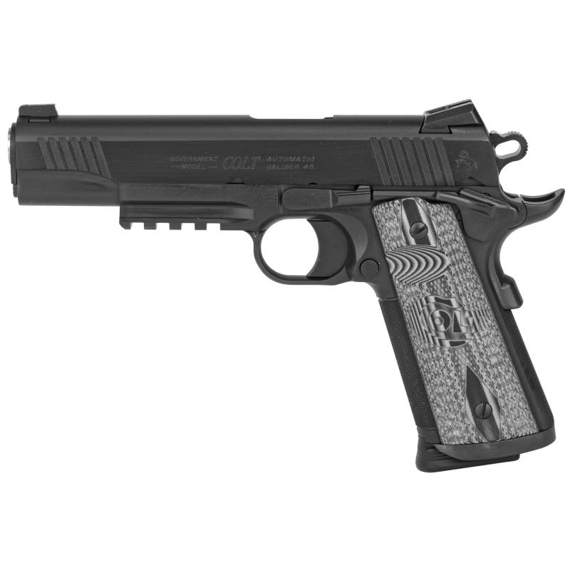 Combat Unit Rail Gun Model, Semi-automatic, 45 ACP, 5" Barrel, Steel Frame, Black Finish, 8Rd, 1 Magazine O1080RGCCU