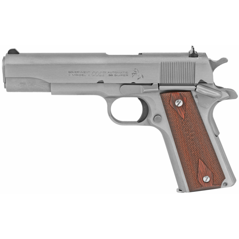 1911 Classic, Government Model, Full Size, 38 Super, 5" Barrel, Steel Frame, Stainless Finish, 9Rd O1911C-SS38