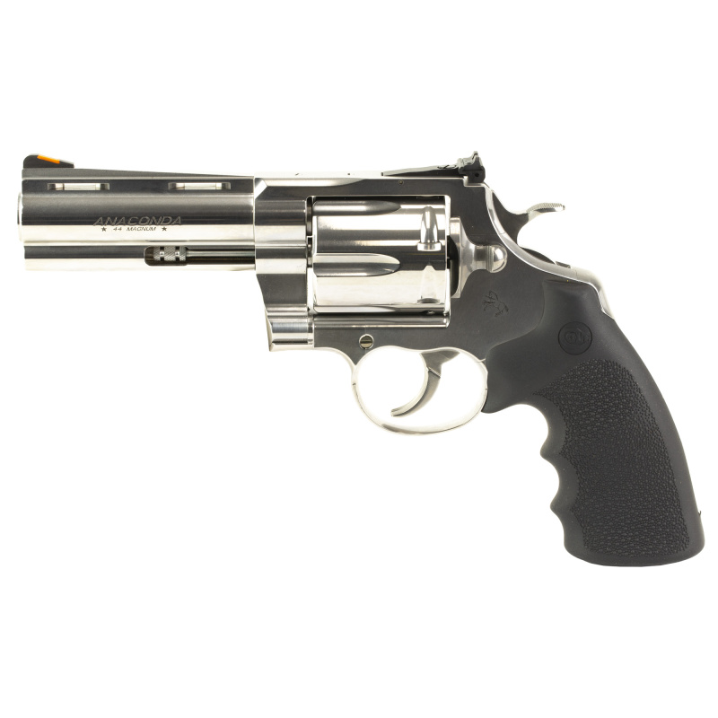 Anaconda, Revolver, 44 Magnum, 4.25" Barrel, Semi-Bright Stainless Finish, Hogue Grip, 6 Rounds ANACONDA-SP4RTS
