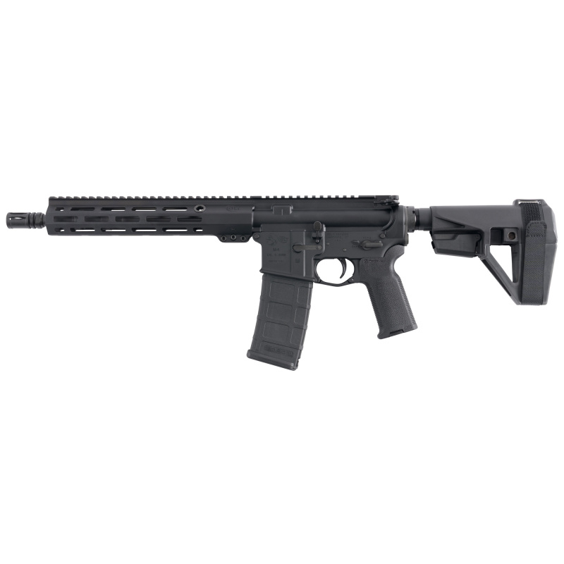 M4 Pistol, Semi-automatic, AR Pistol, 5.56 NATO, 11.5" Barrel, Anodized Finish, Black, SBA5 Pistol Stabalizing Brace, Full Length M-LOK Handguard, Picatinny Rail, 30 Rounds, 1 Magazine M4P6933