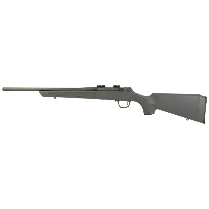 Cascade Rimfire, Bolt Action Rifle, 22LR, 18" Threaded Barrel, 1/2x28 Thread Pitch, Matte Finish, Black, Gray Synthetic Stock, 10 Rounds CR2200