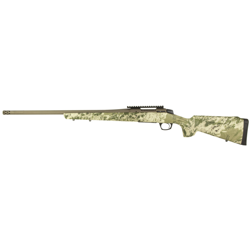 Cascade Long Range Hunter, Bolt Action Rifle, 308 Winchester, 22" Threaded Barrel, 5/8x24, Cerakote Finish, Smoked Bronze, Synthetic Stock, Realtree Hillside Camo, 20 MOA Picatinny Rail, 1 Magazine, 4 Rounds CR3953