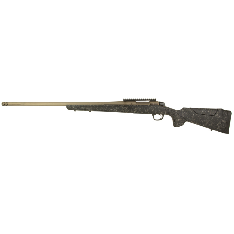 Cascade Long Range Hunter, Bolt Action Rifle, 6MM Creedmoor, 24" Threaded Barrel, 5/8X24, Omni Muzzle Brake, Cerakote Finish, Smoked Bronze, Graphite Black Synthetic Stock with Smoked Bronze Web, 4 Rounds CR3955F
