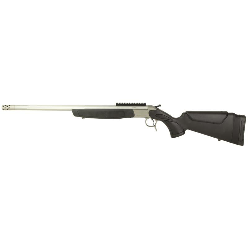 Scout, Take-Down, Single Shot Rifle, 450 Bushmaster, 22" Threaded Barrel, Stainless Steel Finish, Synthetic Stock, Black, Ambidextrous, Scope Rail, Muzzle Brake, 1 Round CR4443S