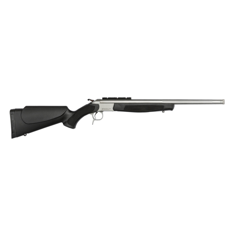 Scout, Single Shot Rifle, 350 Legend, 20" Threaded Fluted Barrel, 5/8x24, Stainless Steel Finish, Synthetic Stock, Black, Ambidextrous, Scope Rail, 1 Round CR4817S