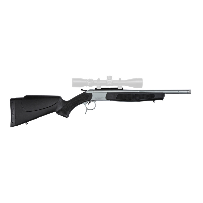 Scout, Single Shot Rifle, 300 Blackout, 16.5" Threaded Fluted Barrel, 5/8x24, Stainless Steel Finish, Synthetic Stock, Black, Ambidextrous, Scope Rail, 1 Round CR4818S