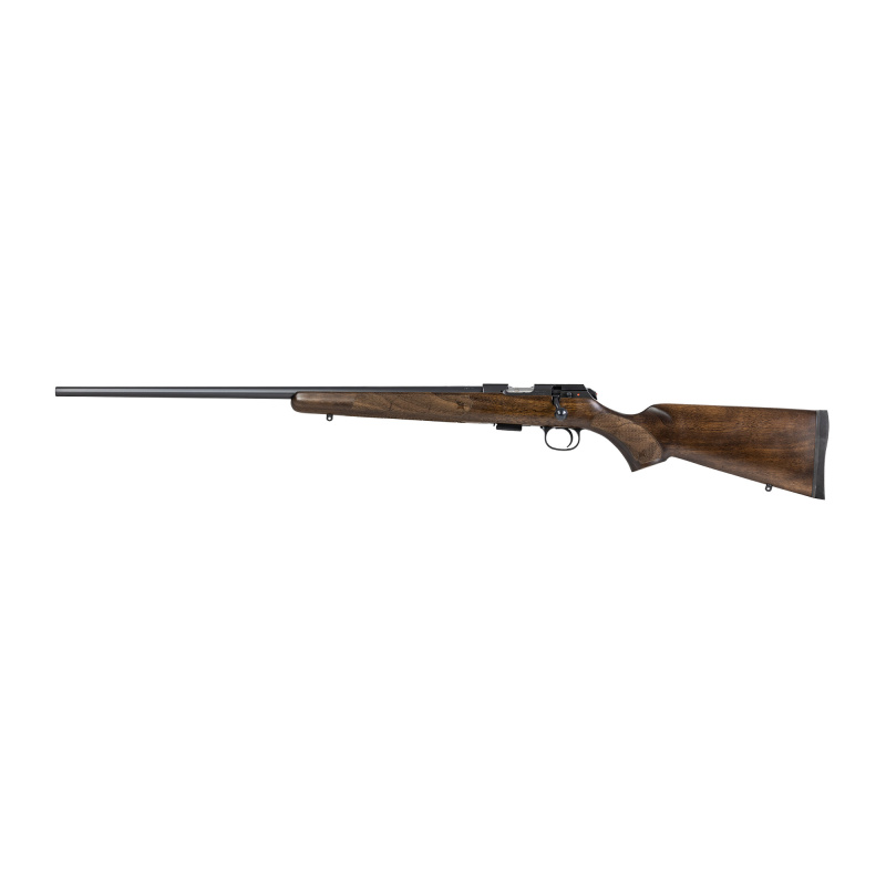 457 American, Bolt Action Rifle, 22 LR, 24" Cold Hammer Forged Barrel, Matte Finish, Black, Wood Stock, 5 Rounds, Left Hand 02390