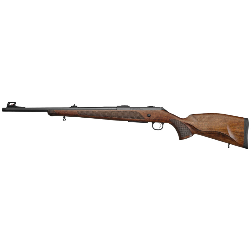 600 Plus Lux, Bolt Action Rifle, 300 Winchester Magnum, 24" Barrel, 1:10 Twist, Threaded M15X1, Matte Finish, Black, Turkish Walnut Stock, Adjustable Fiber Optic Front and Rear Sights, 2 Position Safety, Adjustable Trigger, 3 Rounds, 1 Magazine 07309