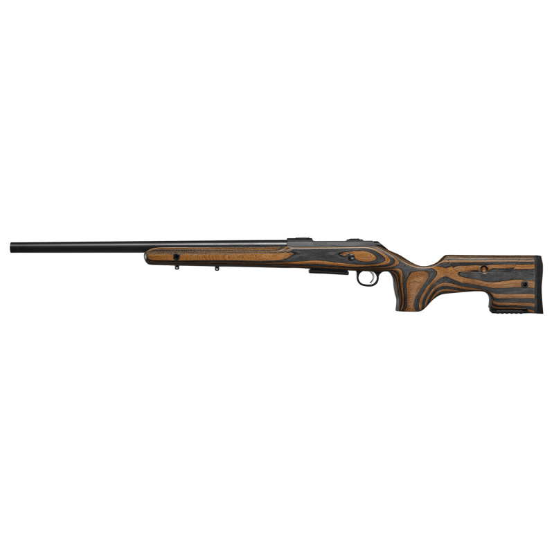 600 ST2 Range, Bolt Action Rifle, 6.5 Creedmoor, 24" Heavy Cold Hammered Forged Barrel, Threaded 5/8x24, Adjustable Trigger, Laminate Finish, Gray and Brown, Black Barrel and Receiver, 5 Rounds, 1 Magazine 07505