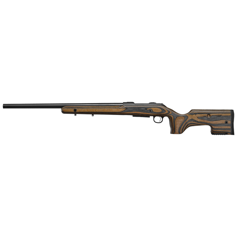 600 Plus Range, Bolt Action Rifle, 6.5 Creedmoor, 24" Barrel, 1:8 Twist, Threaded 5/8X24, Matte Finish, Black, Gray and Brown Laminate Stock with Adjustable Comb, Adjustable Trigger, 2 Position Safety, 5 Rounds, 1 Magazine 07515