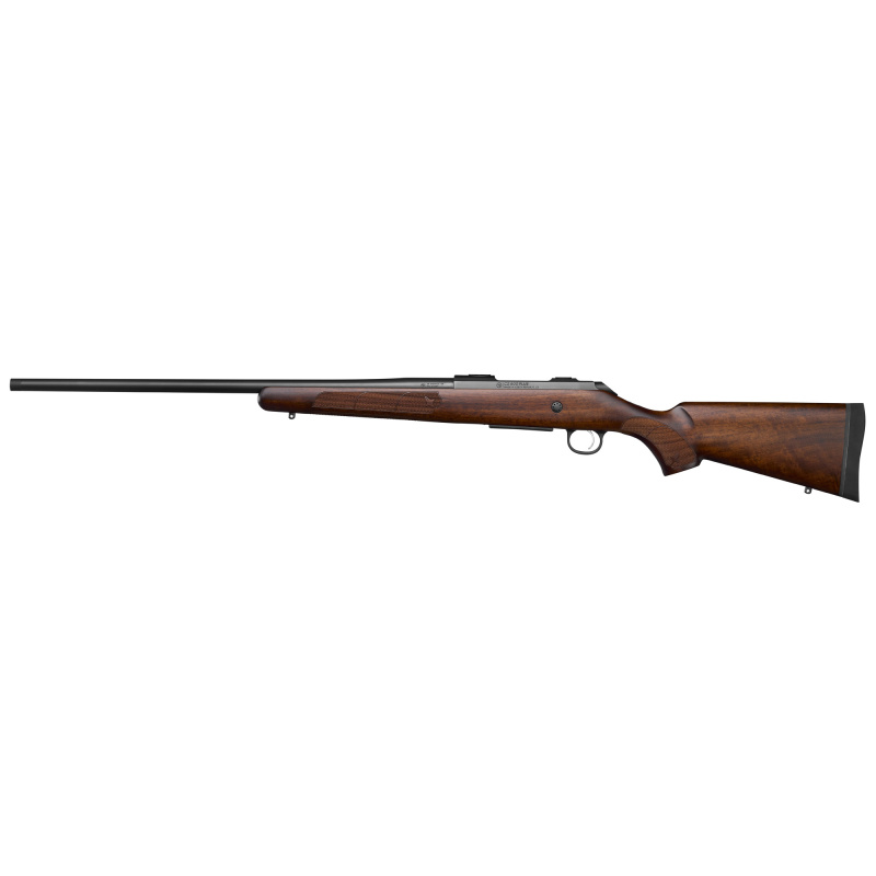 600 Plus American, Bolt Action Rifle, 308 Winchester, 20" Barrel, Threaded 9/16X24, Satin Finish, Black, Walnut Stock, Adjustable Trigger, 2 Position Safety, 5 Rounds, 1 Magazine 07720