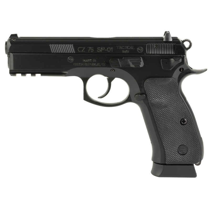 75 SP-01 Tactical | 9x19mm, 4.6" Cold Hammer Forged Barrel, Steel Frame, Black Finish, Rubber Grips, Fiber Optic Front Sight, 2 19 Rd Magazines, 89353