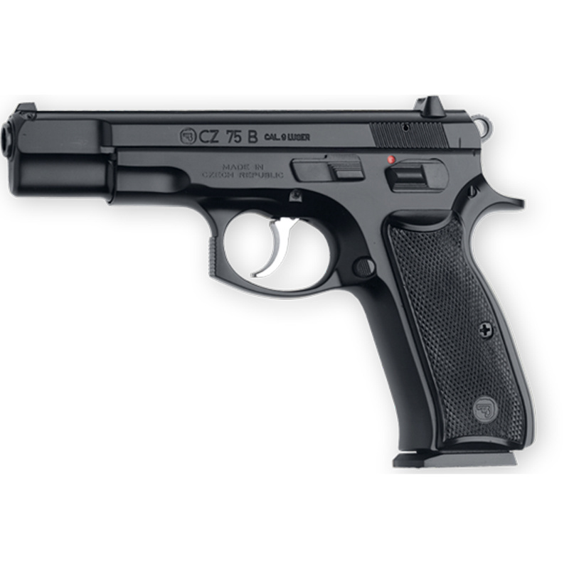 CZ 75 B |9mm Black Polycoat w/Safety 4.72" Barrel Two 16 Round Magazines