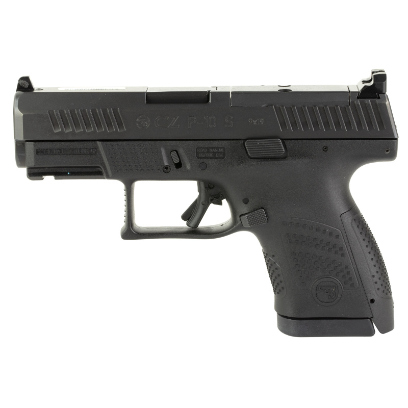 P-10S | 9MM, 3.5" Barrel, Nitride Finish, Black, Fixed Sights, Optic Ready, 12 Rounds, 2 Magazines 91568 Striker Fired, Semi-automatic, Polymer Frame Pistol, Sub-Compact