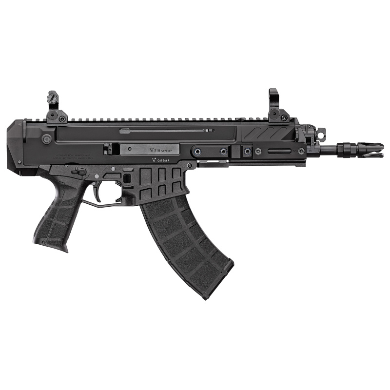 BREN 2, 7.62x39, 9" Barrel, Aluminum Frame, Polymer Grips, Manual Safety, Full Size, Iron Sights, 30Rd, Semi-automatic, Black Finish 91460