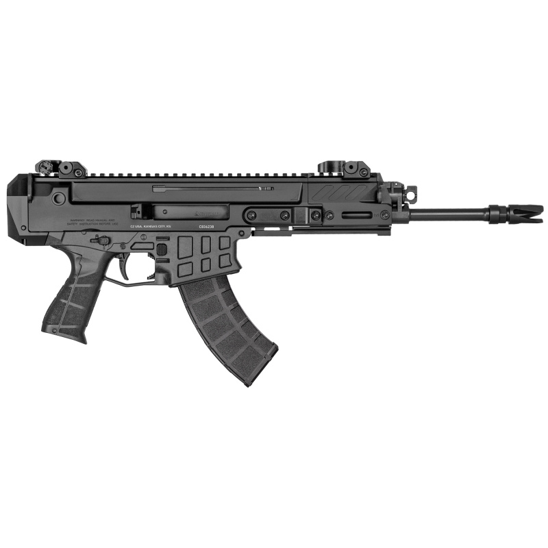 BREN 2, 7.62x39, 11" Barrel, Aluminum Frame, Polymer Grips, Manual Safety, Iron Sights, 30Rd, Semi-automatic, Black Finish 91461