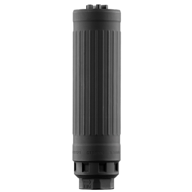 CT5P Patrol, Suppressor, 5.56 NATO, Haynes 282 Construction, Cerakote Finish, Black, Includes 1/2X28 Thread Pitch Xeno 3-Prong Flash Hider and Install Tool CT5PXNBLK