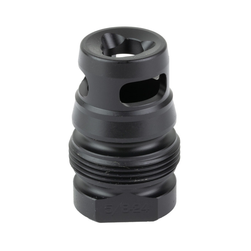 Xeno Pistol Wee Brake, Muzzle Brake, 9MM, 5/8X24 Thread Pitch, Nitride Finish, Black DA126