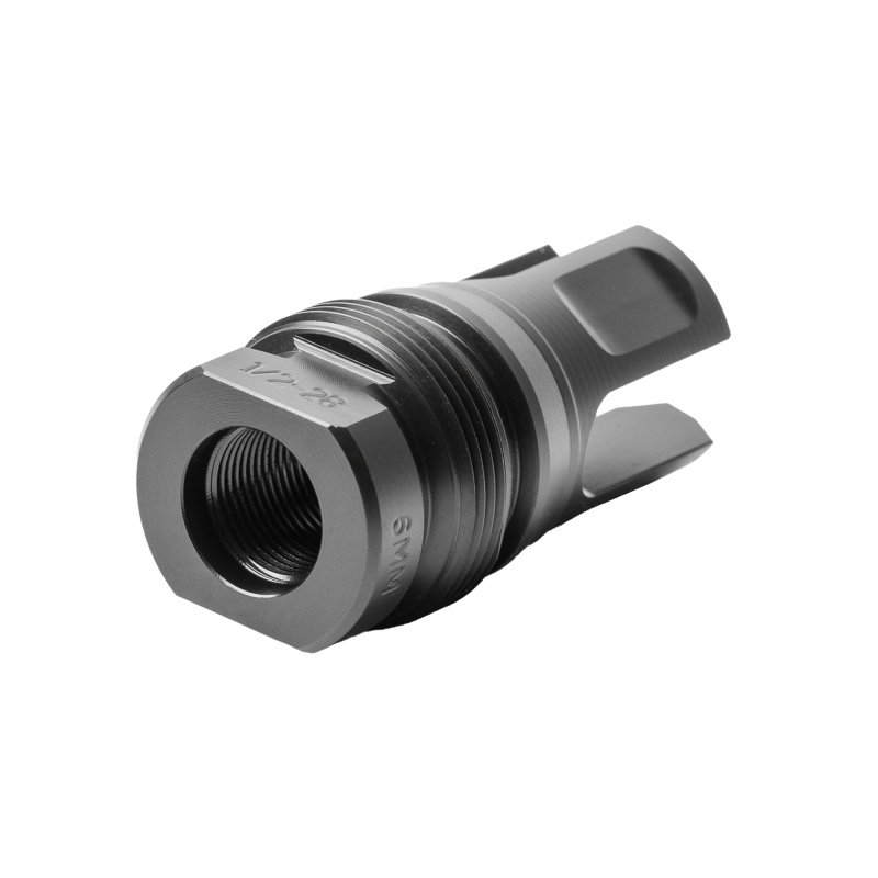 Xeno GOV 3-Prong Flash Hider, 6MM, 1/2X28 Thread Pitch, Nitride Finish, Black DA129GOV