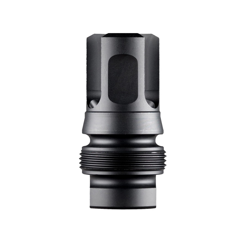 Xeno 3-Prong Flash Hider, 9MM, 5/8X24 Thread Pitch, Nitride Finish, Black DA130