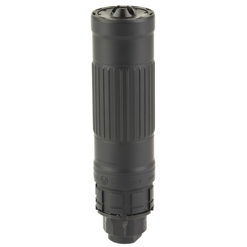 Lazarus 6 Black Xeno | 5.56 NATO & 6mm ARC, Triskelion™ Baffle Tech, Ultra Low Back Pressure, Black, Includes 1/2x28 Xeno 3 Prong Flash Hider, LZ6XNBLK