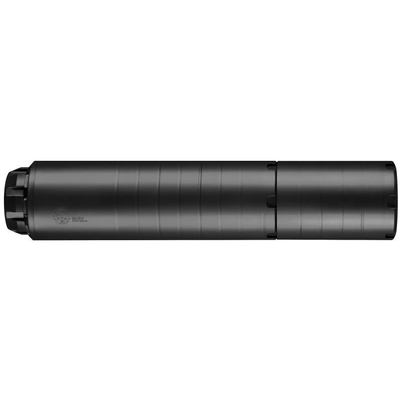 Wolfman Suppressor | 9MM, No Piston, 1.618" Diameter, Black Cerakote Finish, Ships with 1/2-28 Direct-Thread Insert WOLFMAN