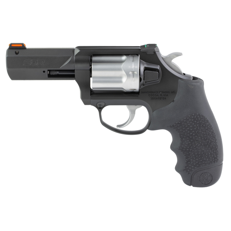 SDR, TALO Exclusive, Double Action/Single Action, Revolver, 357 Magnum/38 Special, 3" Barrel, Stainless Steel Construction, Black Nitride and Glass Bead Finish, Two Tone Black, Rubber Grips, Fiber Optic Sights, 6 Rounds 0780S993