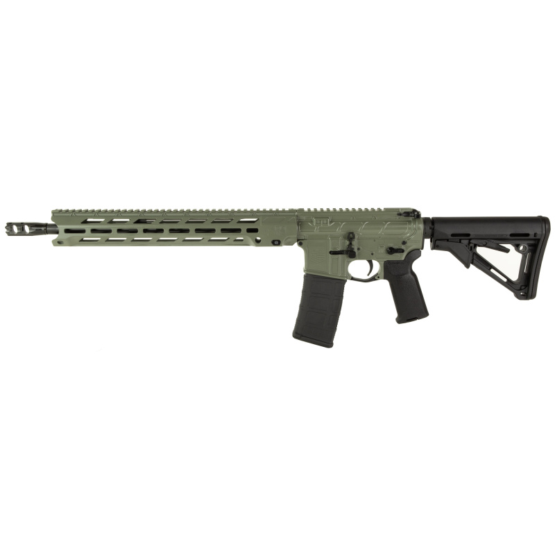 DB15, Semi-automatic Rifle, AR-15, 223 Remington/556NATO, 16" Barrel, Cerakote Finish, Jungle Green, Black Furniture, 15" MLOK V4 S Rail, Magpul MOE-K2 Grip, Magpul CTR Stock, 30 Rounds, 1 Magazine 1784K791