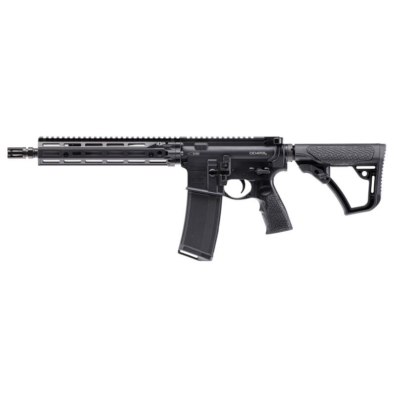MK18, RIII, Semi-automatic, SBR, 223 Remington/5.56 NATO, 10.3" Cold Hammer Forged Barrel, Anodized Finish, Black, Daniel Defense Grip, Daniel Defense Stock, Ambidextrous Controls, Manual Safety, Black RISIII, 32 Rounds, 1 Magazine 02-088-10401-047